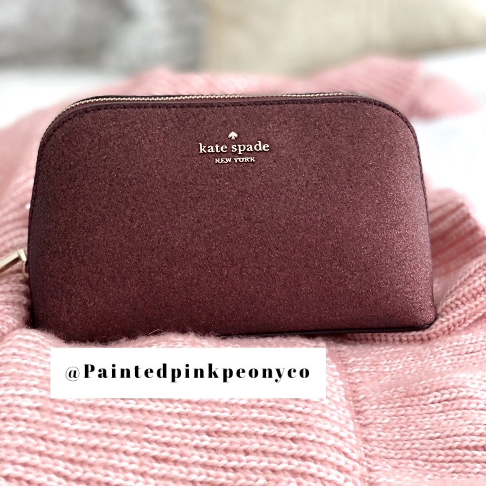 COPY - KATE SPADE  | Shimmy Glitter Cosmetic Case